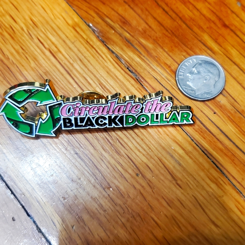 Sorority Black dollar pin